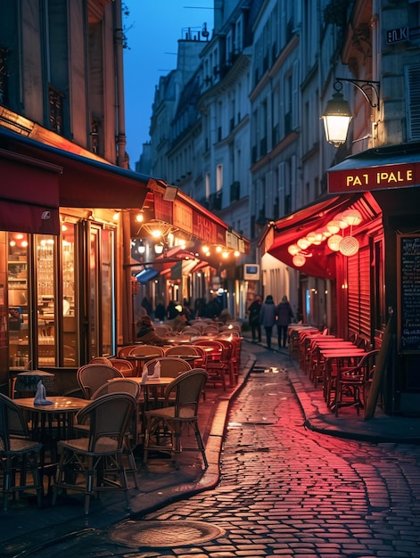 Abendessen im lateinischen Viertel von Paris