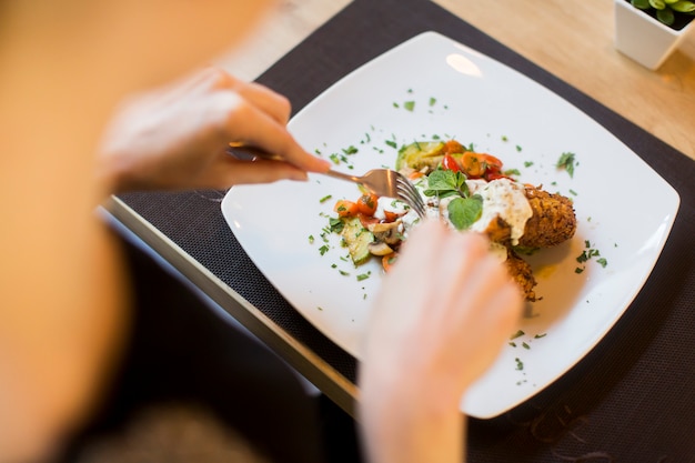 Foto abendessen im restaurant