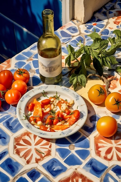 Foto abendessen tomaten nahrung frisch rot