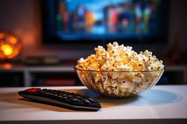 Abends eine mit Popcorn gefüllte Schüssel und ein funktionierender Fernseher im Blick