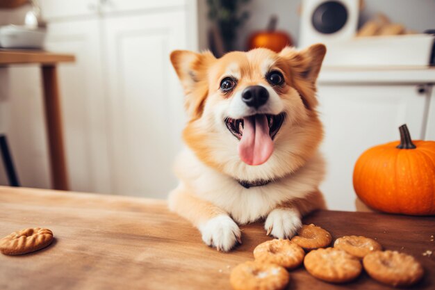 Abenteuerbanner für Hunde im Herbst