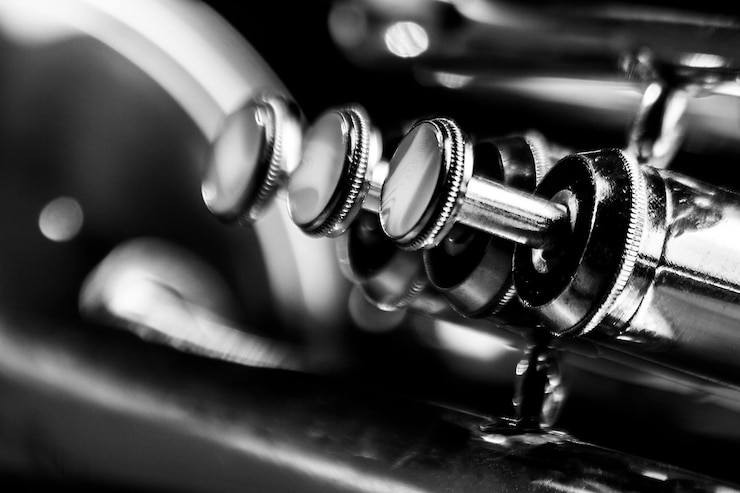 Foto abgeschnittenes bild eines musikinstruments
