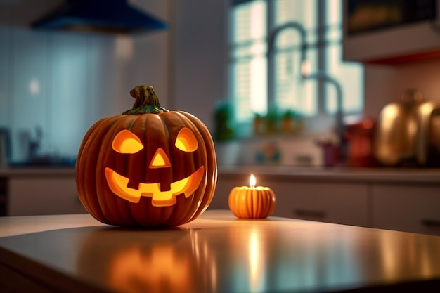 Abóbora assustadora de Halloween de Jack O Lantern