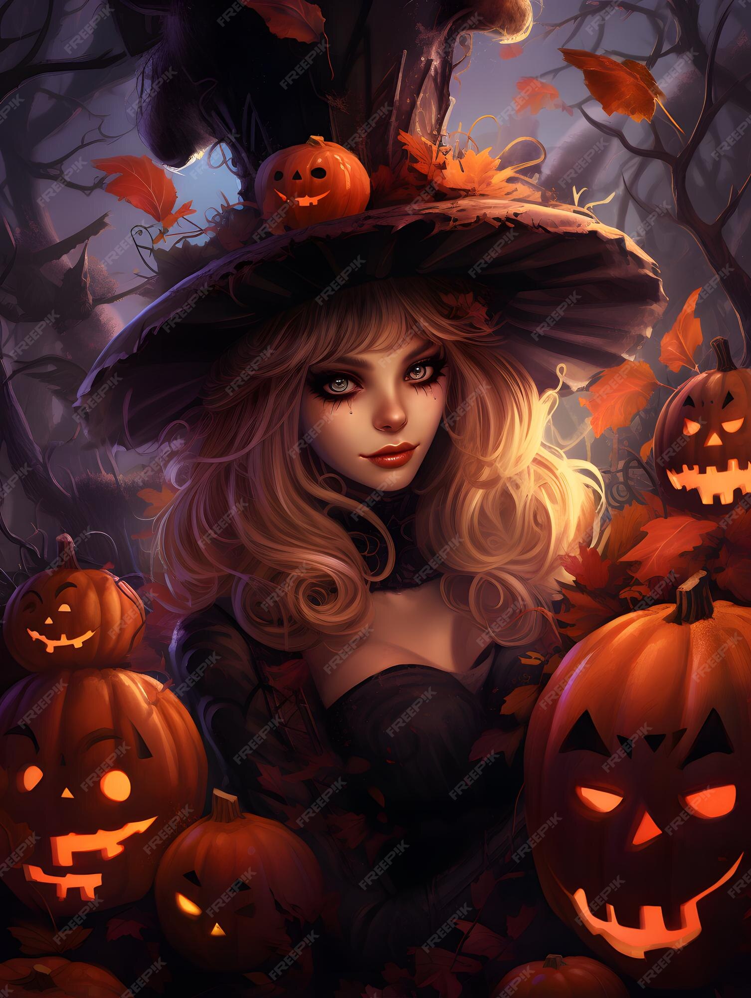 modelo de plano de fundo de halloween com cara de abóbora