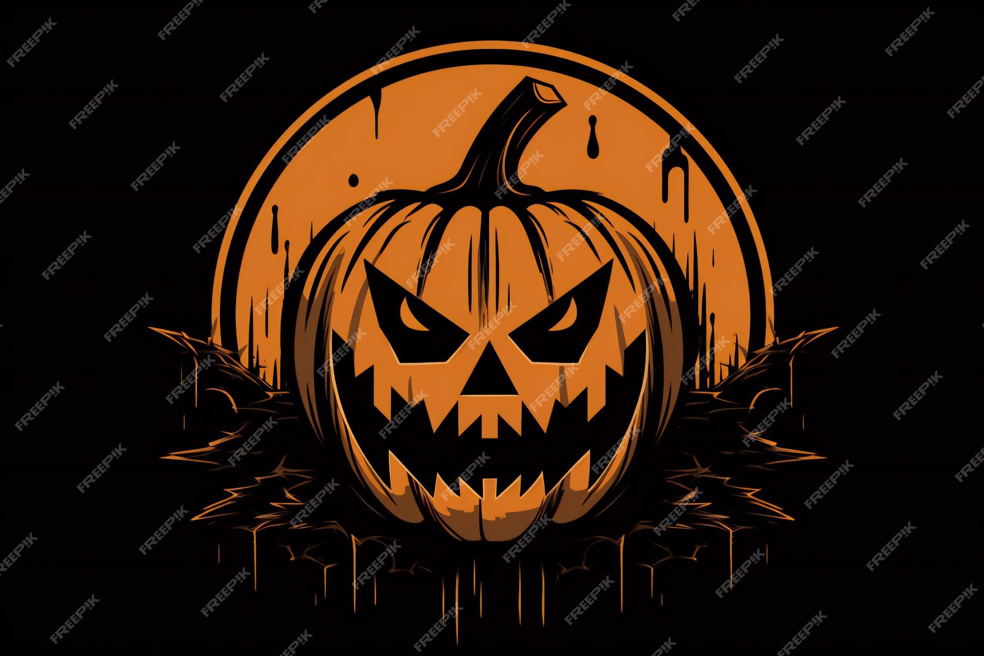 abóbora de halloween com cara assustadora 26887039 PNG