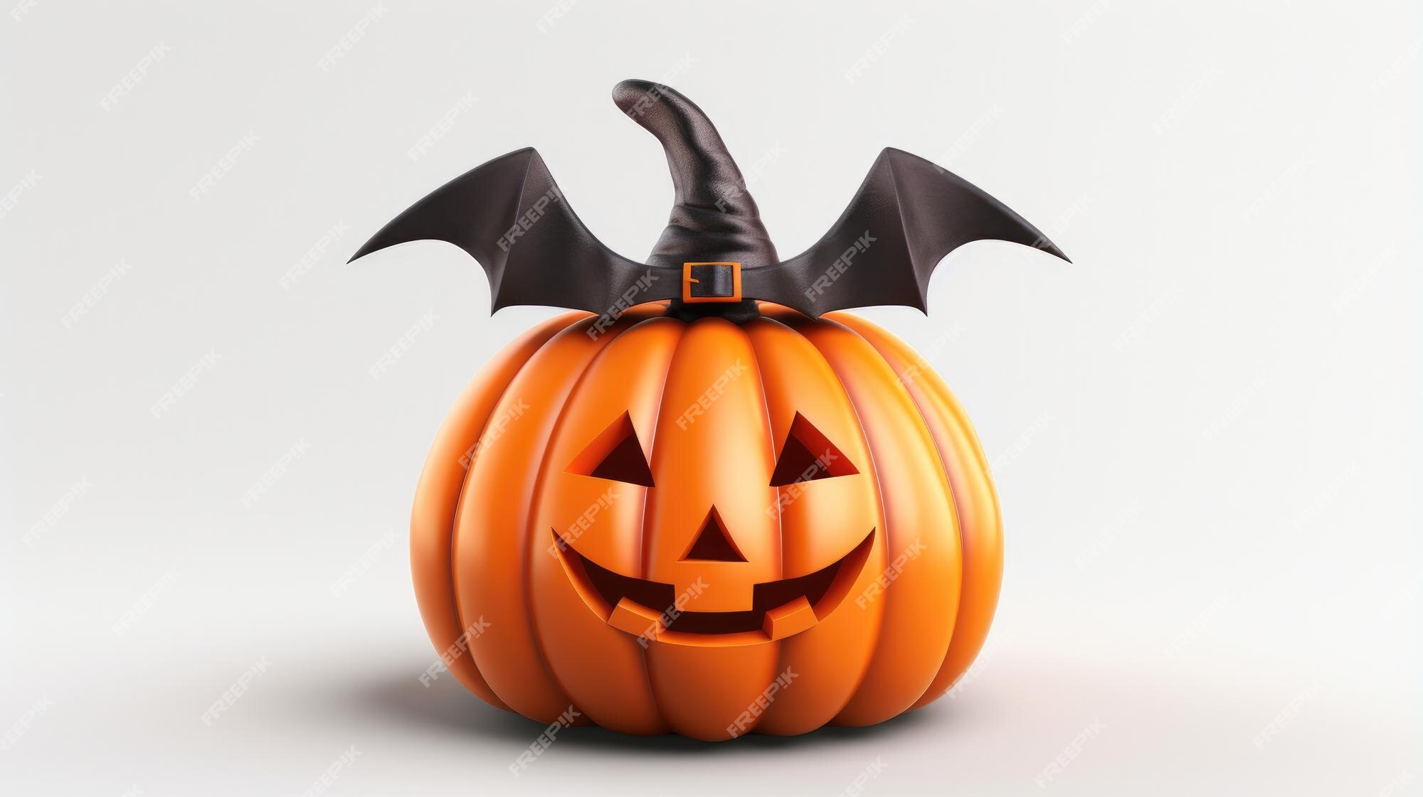 Baixe Abóbora Laranja com Asas de Morcego - Decoração de Halloween PNG -  Creative Fabrica