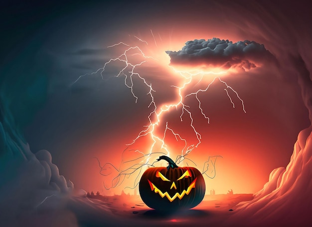 Abóbora de Halloween fundo