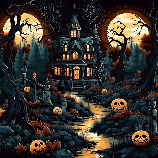 Abóbora de Halloween fundo