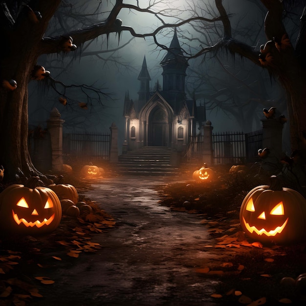 Abóbora de Halloween fundo