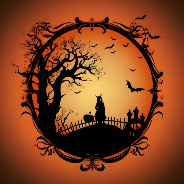 Abóbora de Halloween fundo