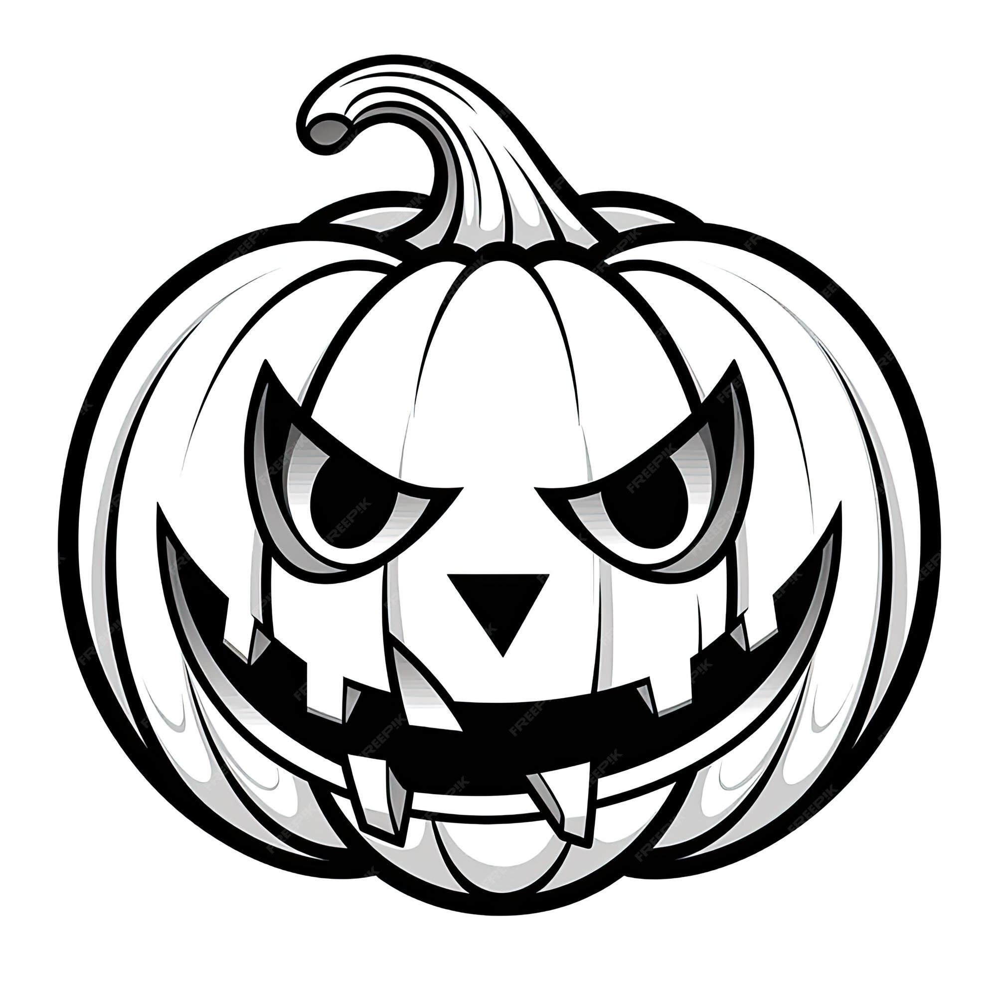 Desenho de Assustador Halloween Jakc-o-Lantern para colorir