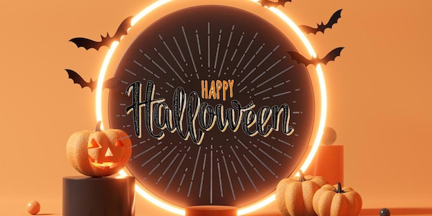 Abóboras assustadoras de Halloween em pranchas de madeira com tema de celebração de fundo de terror escuro