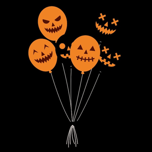abóboras de halloween com uma cara de abóbora e uma abóbora com uma cara no topo