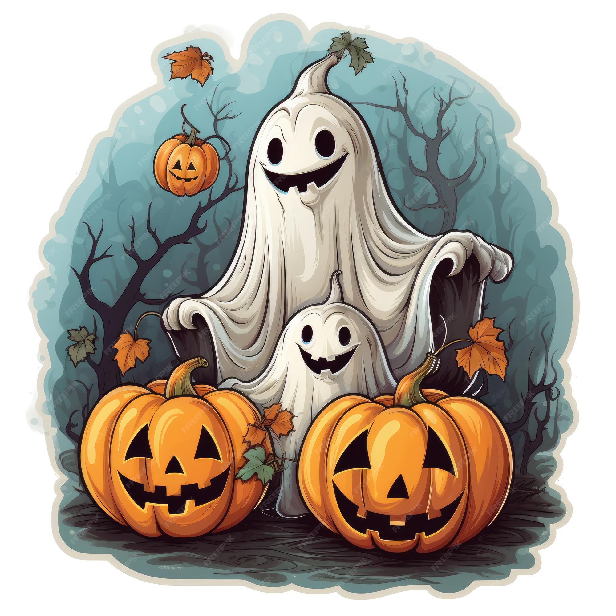 Sorriso De Dia Das Bruxas Rostos Assustadores E Engraçados De Abóbora Ou  Fantasma Do Halloween Ilustração Vetorial Ilustração Stock - Ilustração de  divertimento, fofofo: 199591661