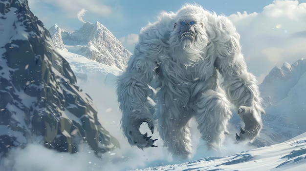 El abominable hombre de nieve del Himalaya