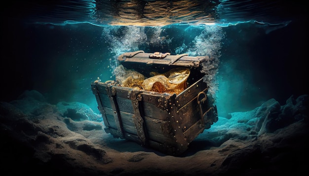 Abra o baú do tesouro afundado no fundo do mar com Generative AI Technology