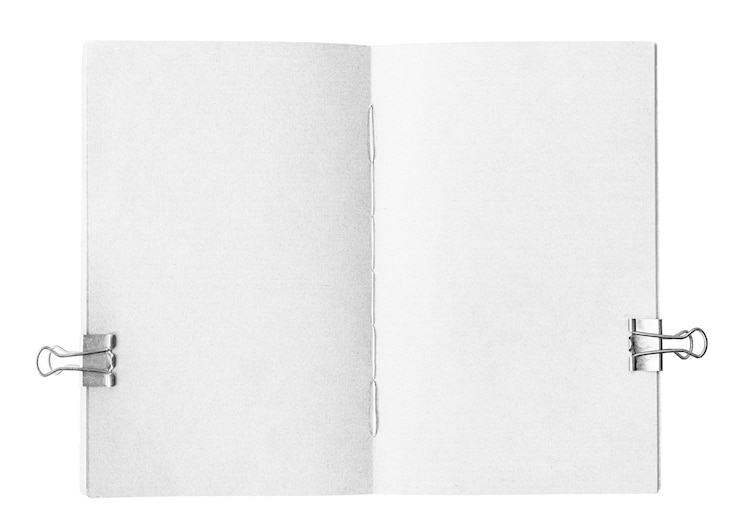 Foto abra páginas em branco de adesivo png em fundo transparente