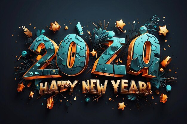 Abraçando a alegria e a prosperidade no novo ano de 2024