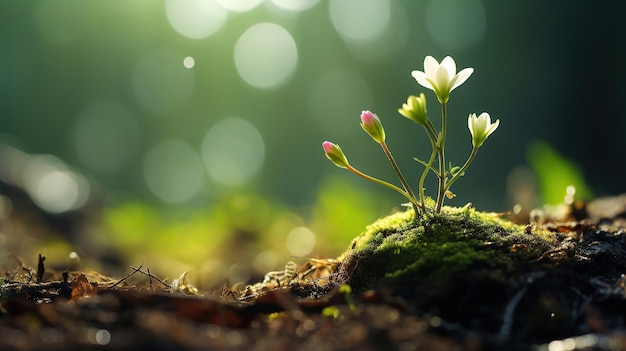 Abraçando as flores vibrantes da primavera e o renascimento da vida