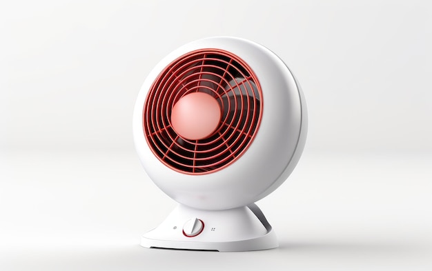 Abraza los espacios acogedores con el mini calentador de ventilador de escritorio en color rojo y blanco