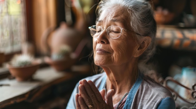 Abrazando los años de oro Meditación para mayores para la claridad mental Paz interior y satisfacción