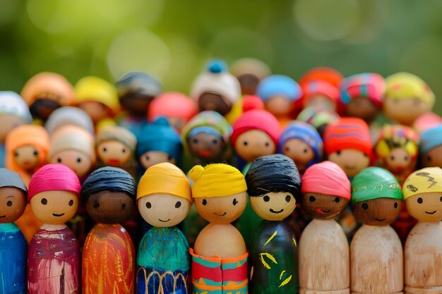 Foto abrazar la diversidad y la unidad celebrar el multiculturalismo y el concepto de igualdad diversidad unidad multiculturalismo celebración de la igualdad