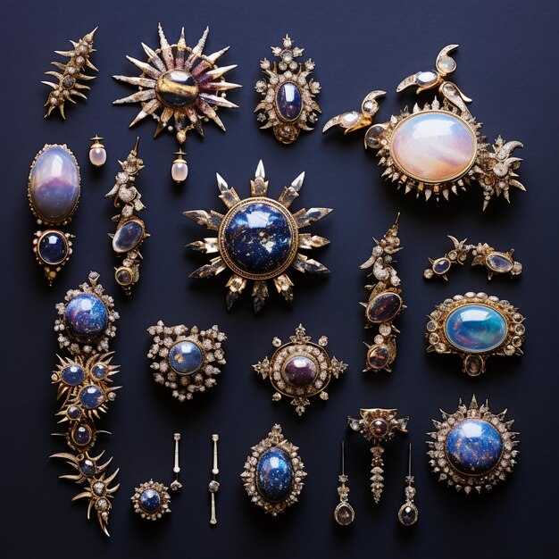 Abrazo celestial: una variedad estelar de joyas inspiradas en piedras preciosas