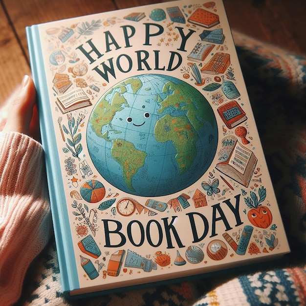 Foto abre un libro abre tu mente feliz día mundial del libro