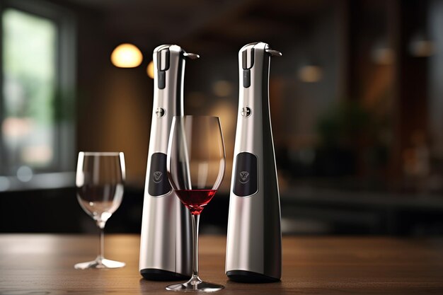 Abridor de vino eléctrico elegante y compacto para fácil 00680 00