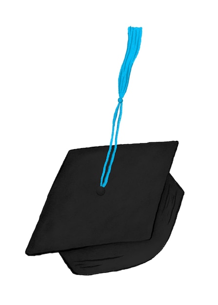 Abschlussmütze png-Aufkleber Feiern grafischer transparenter Hintergrund