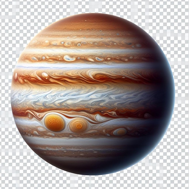 Abschnitt des Bildes des Planeten Jupiter