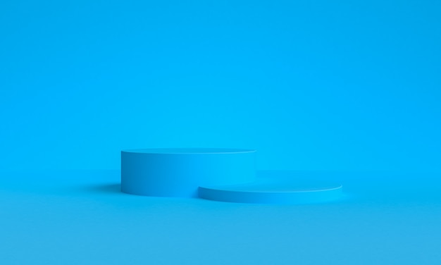Abstack minimalistischer Stil Plattformprodukte-Schaufenster, 3d Rendring