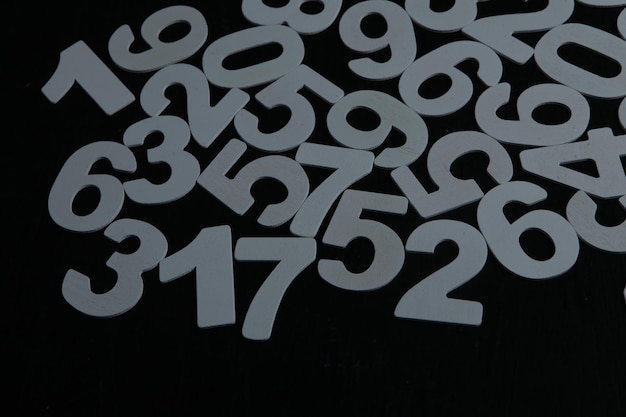 Abstração de textura de números.