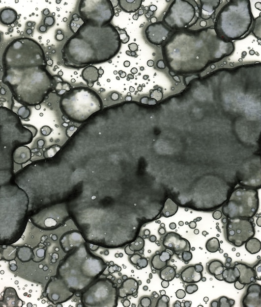 Abstração do ponto de arte Textura e fundo da arte abstrata Bolhas e manchas Tinta alcoólica e aquarela Estilo moderno e novo