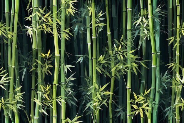 Abstracção de bambu deslumbrante Inteligência Artificial Generativa