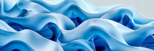 Abstracção de Água Azul Design de Fluidos Fusão com Formas Brilhantes Interpretação artística de Movimento e Serenidade de Líquidos