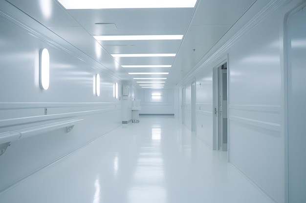 Abstracción estética Elegancia borrosa en el entorno del hospital