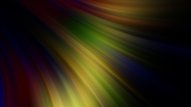 Foto abstracción multicolor sobre fondo negro, render detallado de alta calidad