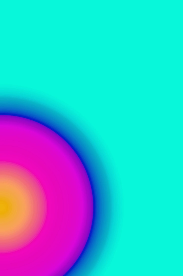 Foto abstracción de múltiples capas de semicírculo colorido sobre un fondo azul ártico