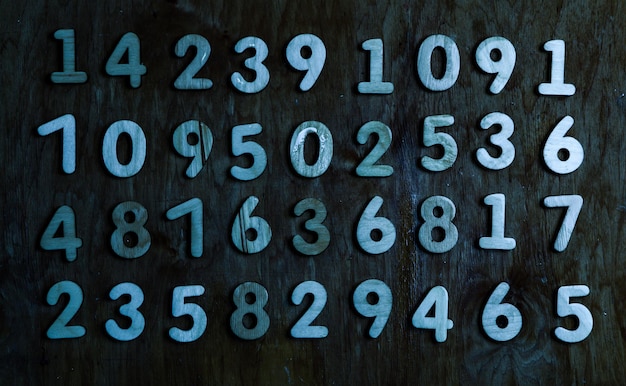 Abstracción de textura de números