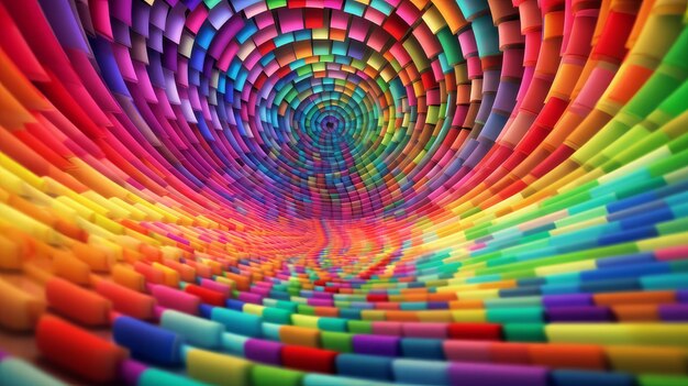 Foto abstracciones y fractales del arco iris
