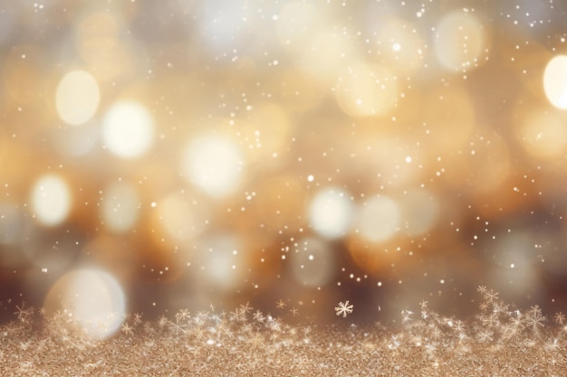 Abstrach brillante fondo de Navidad borroso con snoflakes y bokeh