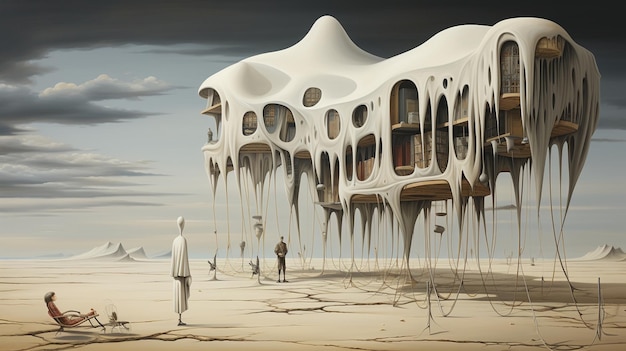 Foto abstrações surrealistas que distorcem o papel de parede de warp