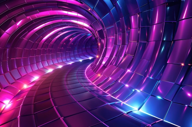Abstract 3d Futuristisch leuchtendes Hintergrund für das Design