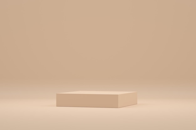 Abstract 3D-Podium Minimalszene für die Produktpräsentation 3D-Render-Illustration