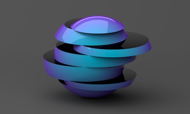 Abstract 3d render diseño gráfico de fondo moderno