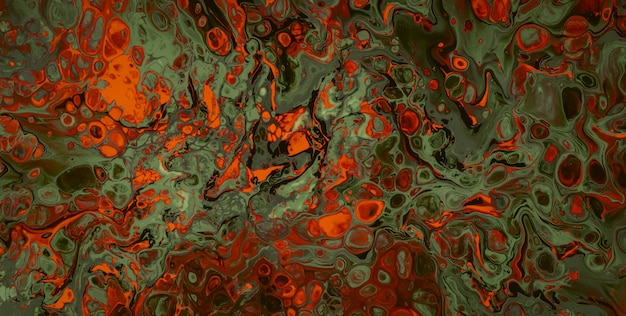 Abstract Acrylic Pour Pintura com cores giratórias