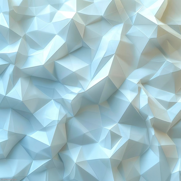 Abstract Blau-Weiß-Grau-Polygon-Dreieck 3D-Illustration