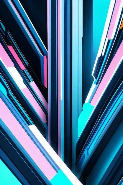 Abstract Blauer geometrischer Hi-Tech-Hintergrund