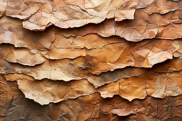 Foto abstract closeup de camadas de rocha castanha texturizadas formando padrões geométricos naturais